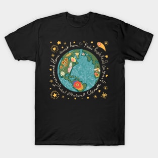 earth floral design T-Shirt